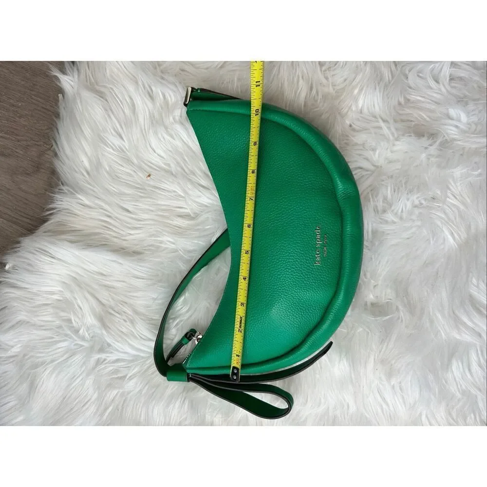 Kate Spade New York Smile Leather Small Shoulder Bag Yucca green color RARE